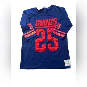 PINK NY GIANTS football pink by Victoria secret 3/4 jersey tshirt size small
